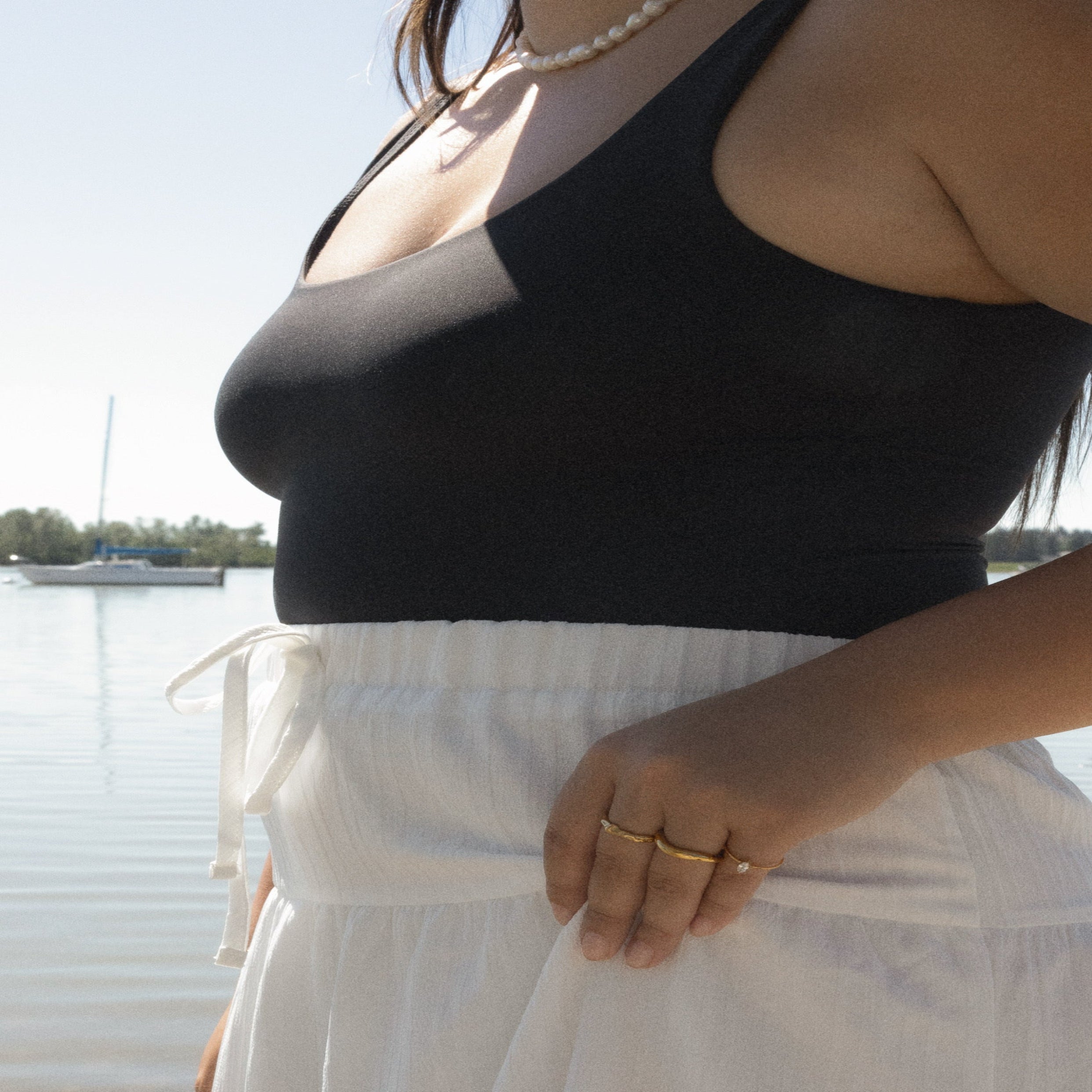 Hypoallergenic gold ring for women