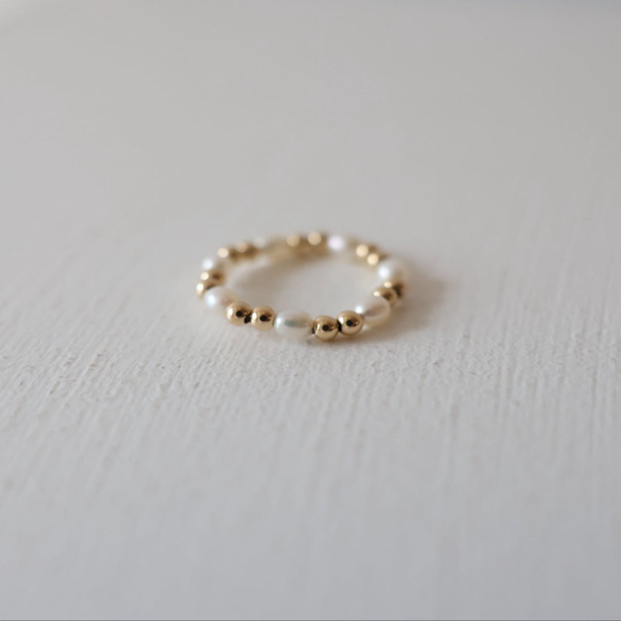 Ring: Beaded Pearly Jenny Be Free