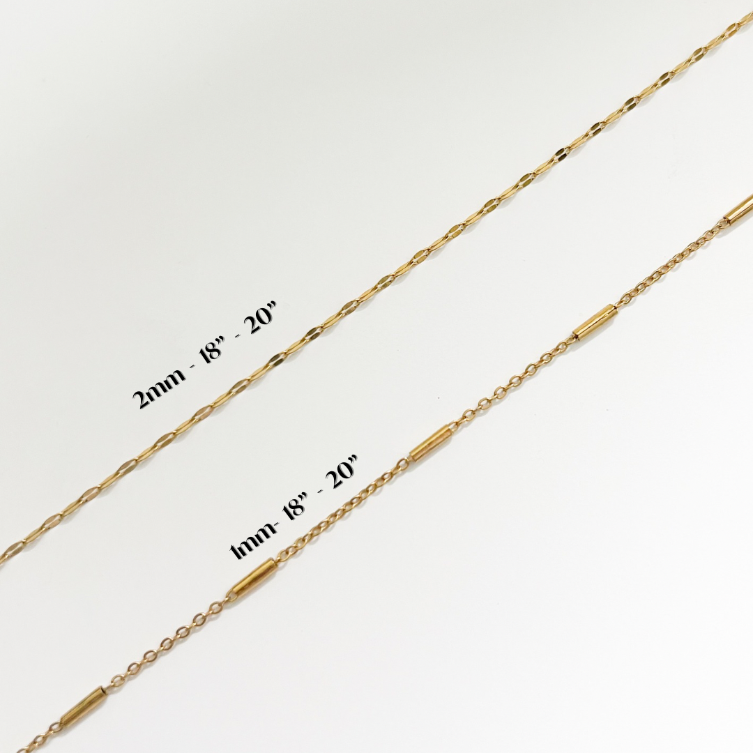 Necklace: Dainty Texture Chain Jenny Be Free