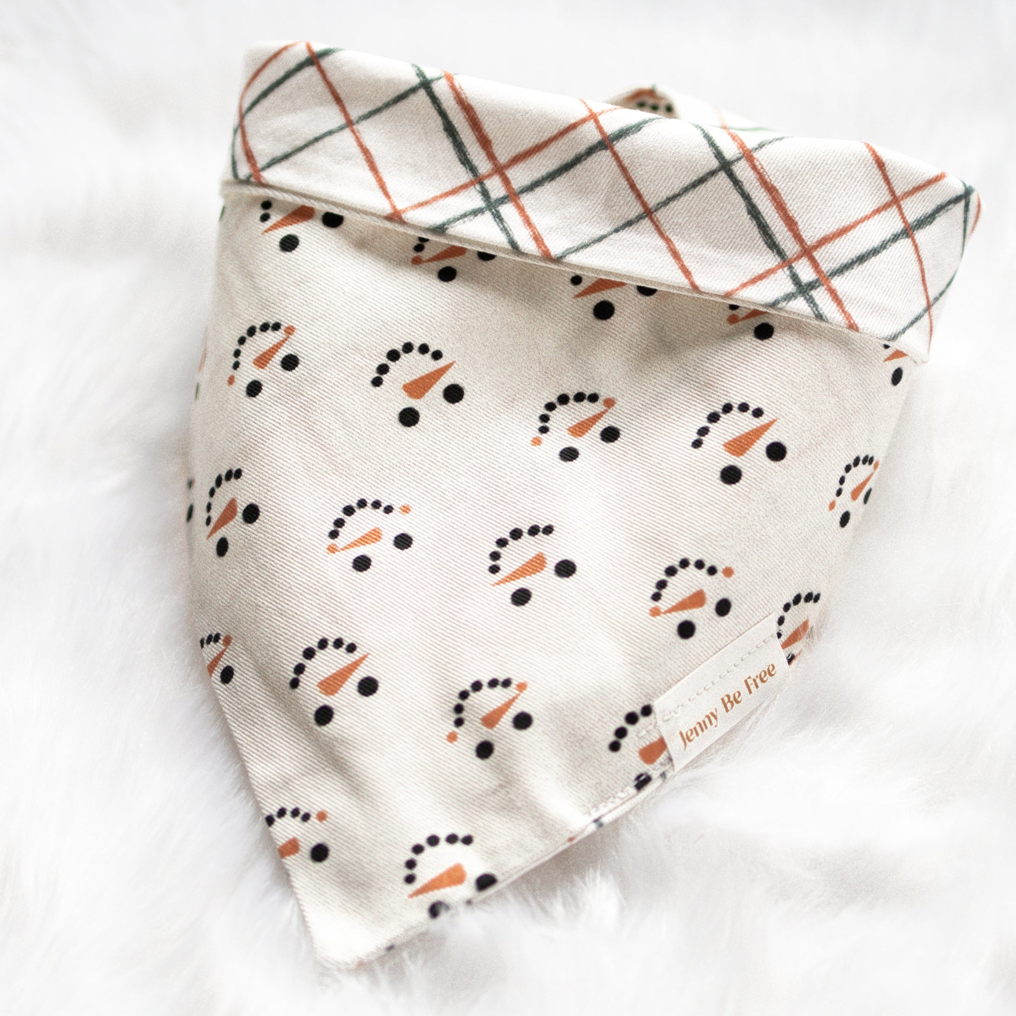 Jack frost scarf bandana dog scarf