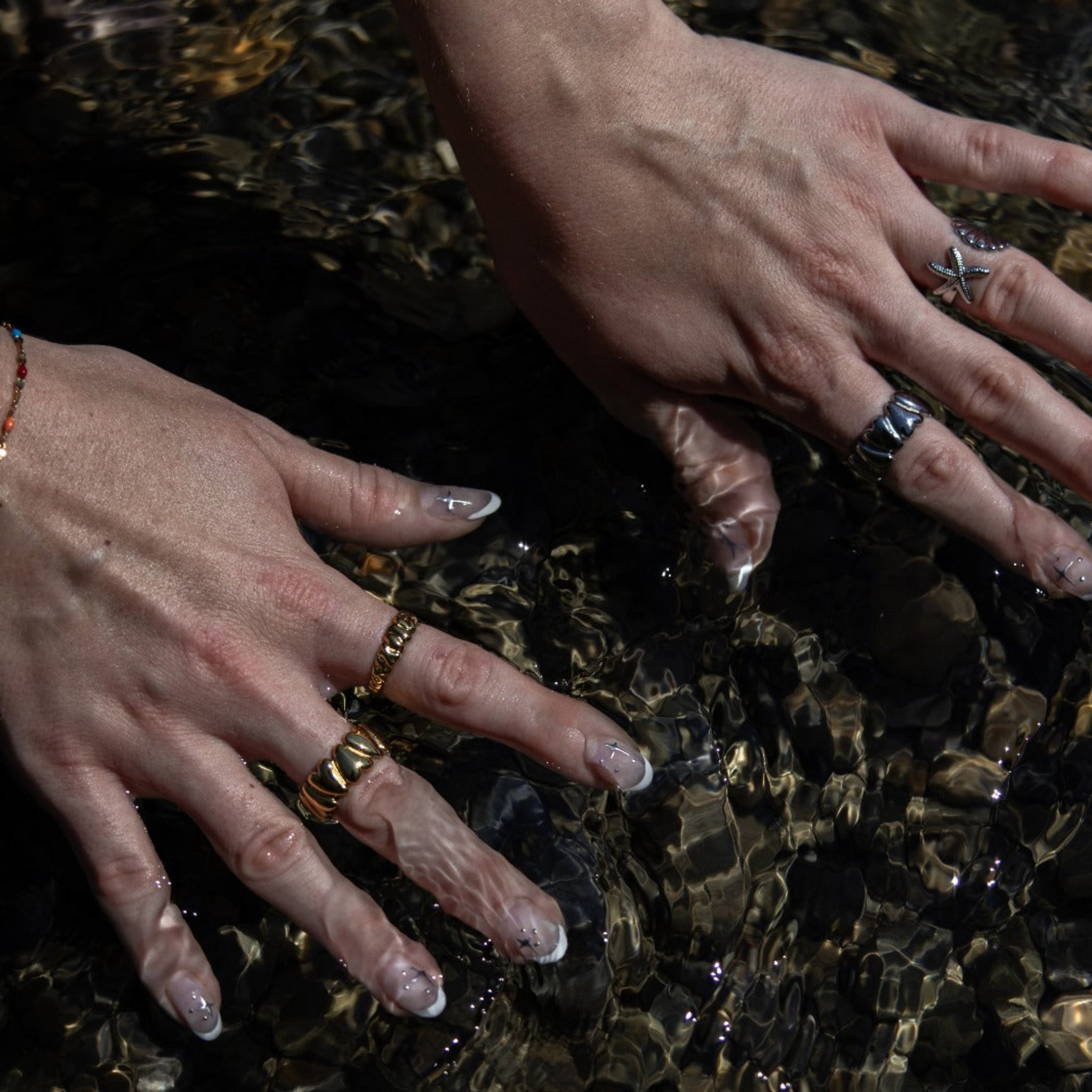 organic texture ring