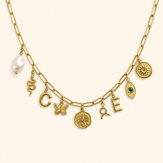 Necklace: Paper Clip Jenny Be Free