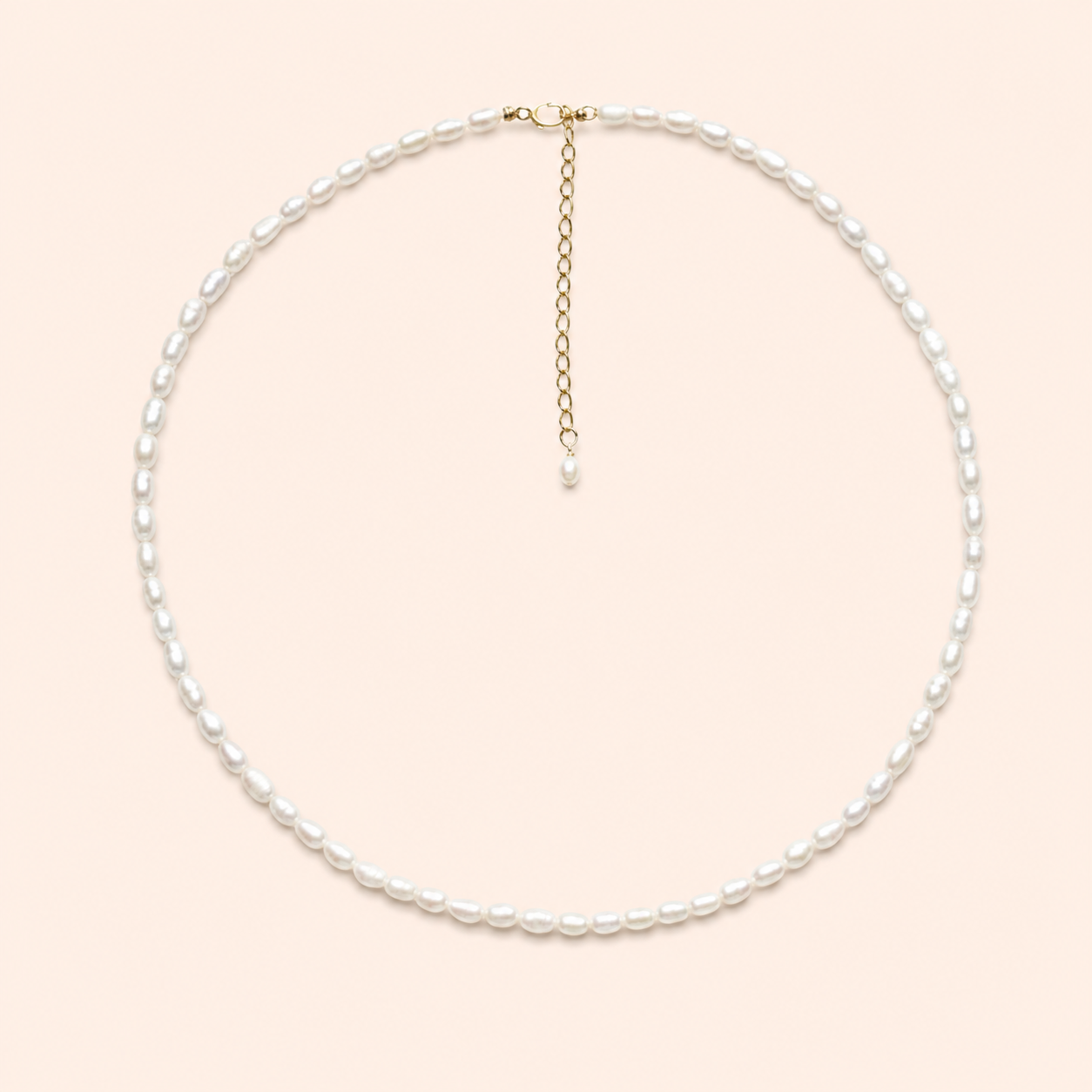 Miley freshwater pearl necklace with mixed 2mm, 3mm, 4mm and 8mm pearls