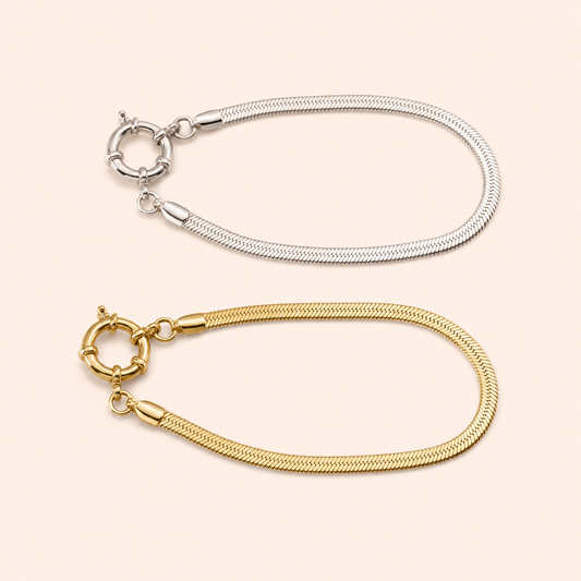 Bracelet: herringbone Clasp Jenny Be Free