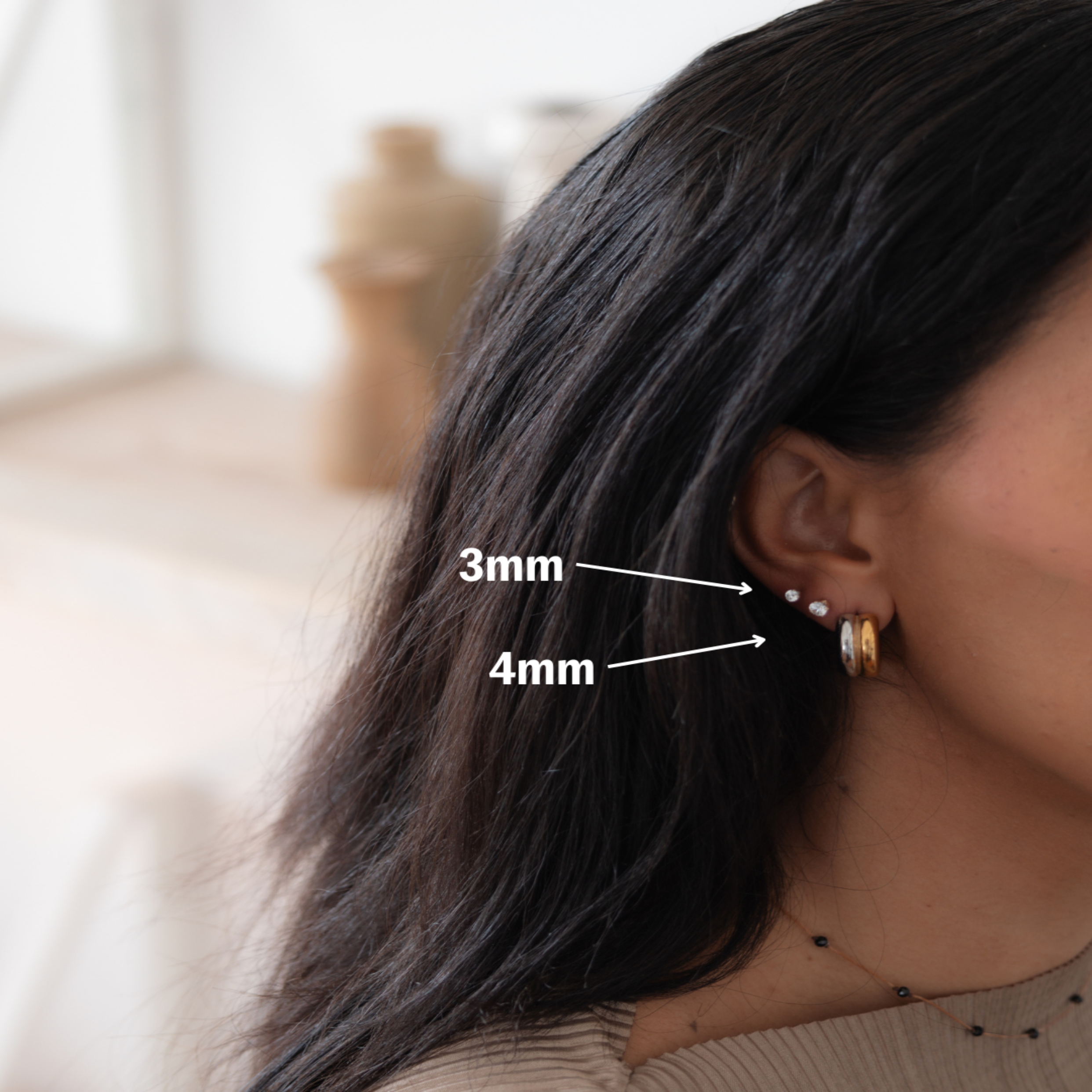 Studs: Dainty Diamond Jenny Be Free