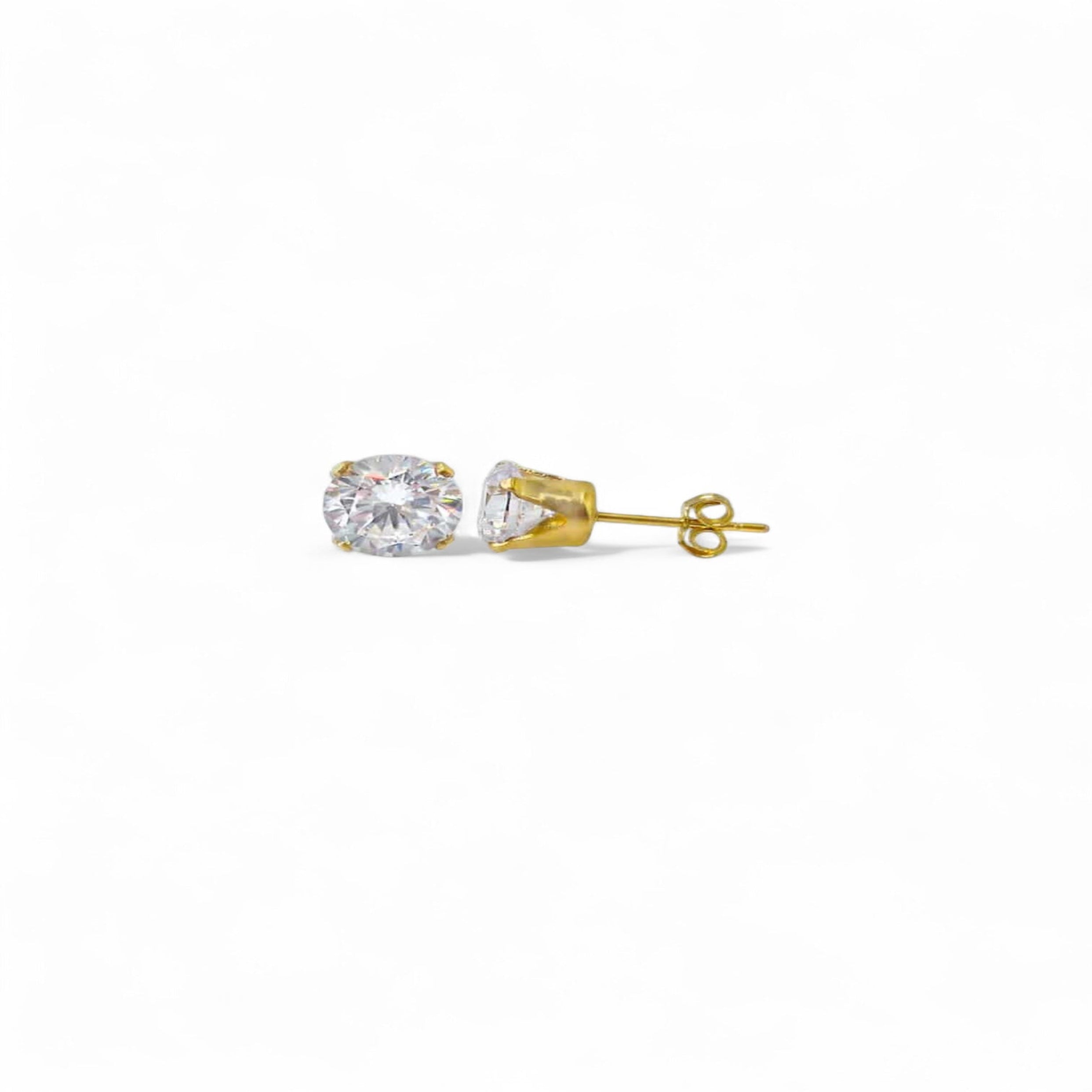 Everyday 3mm CZ stud earrings 14KT gold-filled