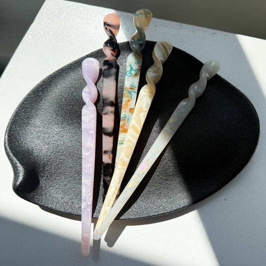 Durable twist hair pins for everyday styling