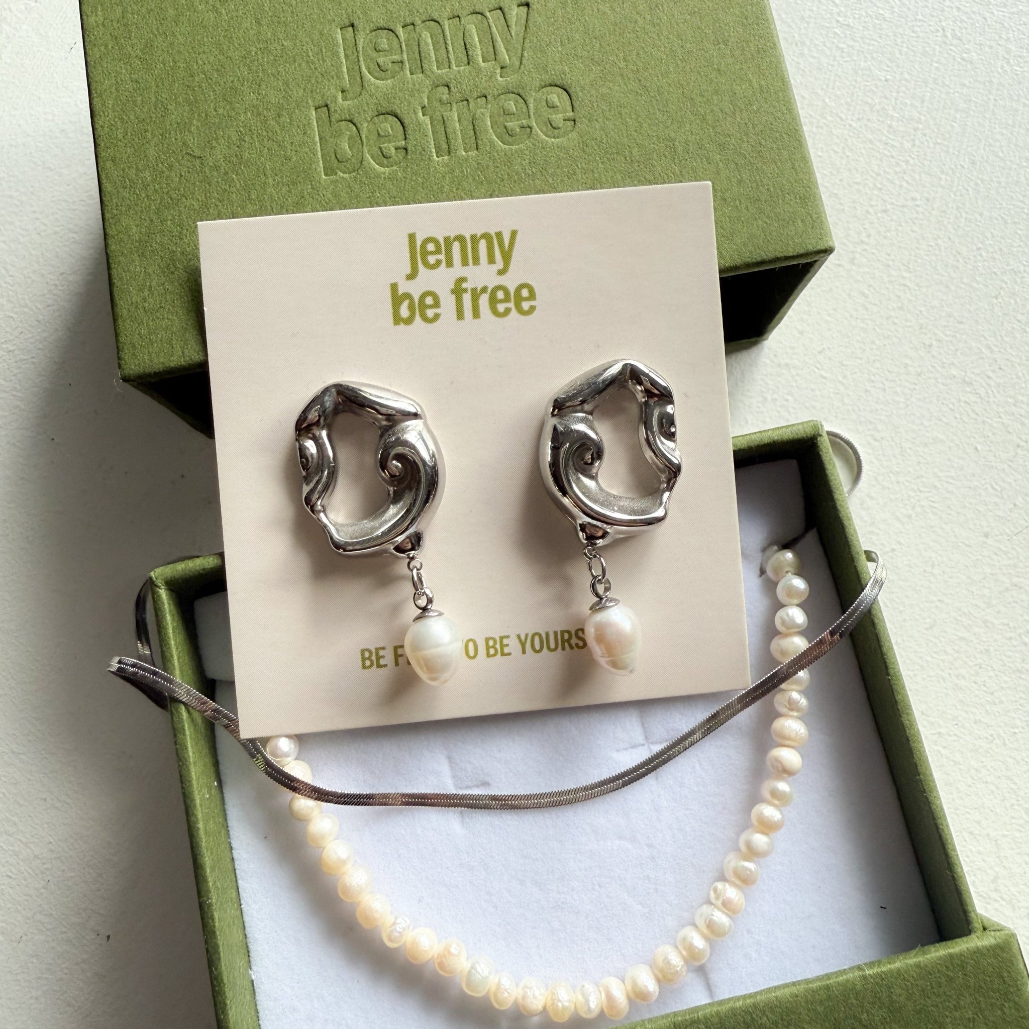 Swirl Pearl Set Jenny Be Free