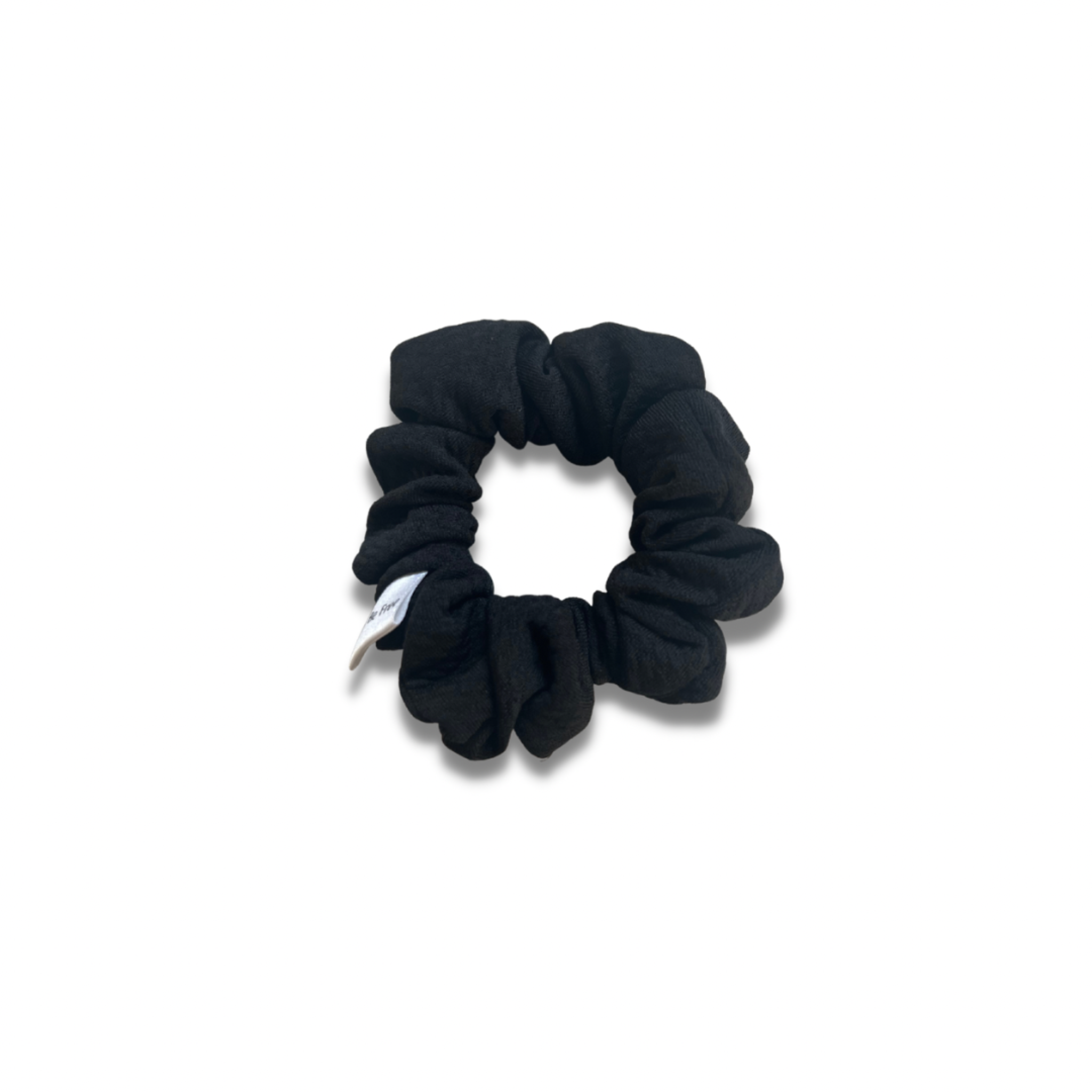 black texture scrunchie