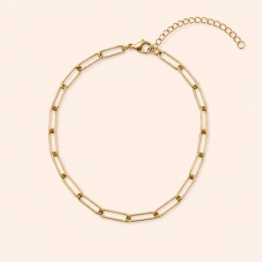 Anklet: Paperclip Jenny Be Free