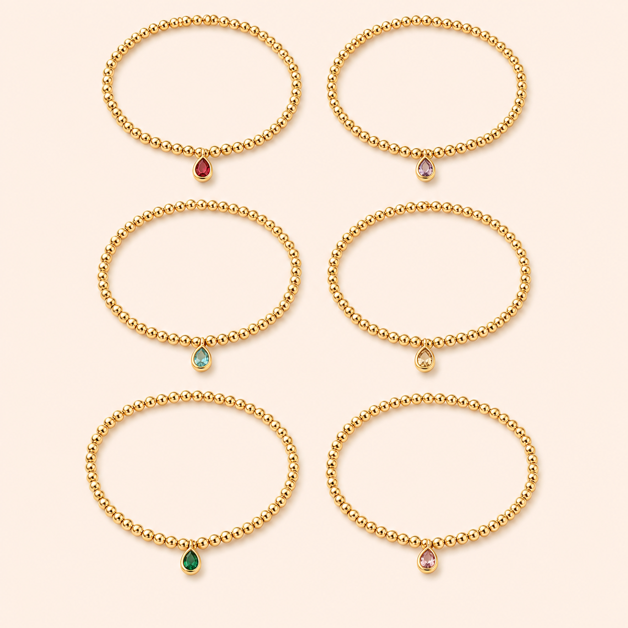 Bracelet: Birthstone Tear Jenny Be Free