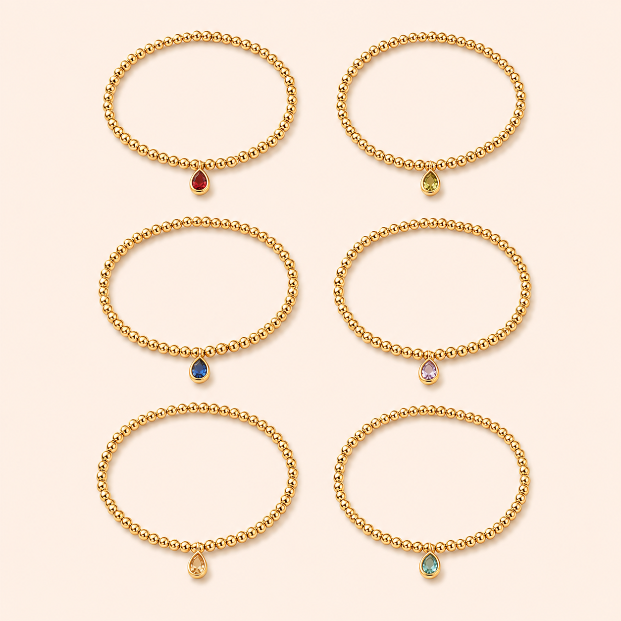Bracelet: Birthstone Tear Jenny Be Free