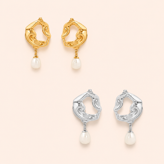 Earrings: Swirl Pearl Jenny Be Free