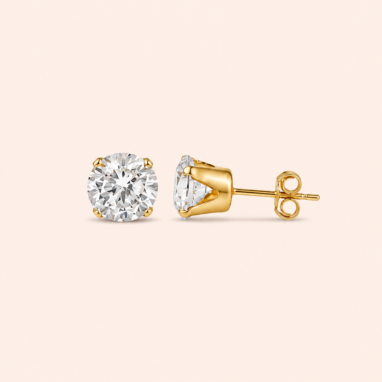 Studs: Dainty Diamond Jenny Be Free