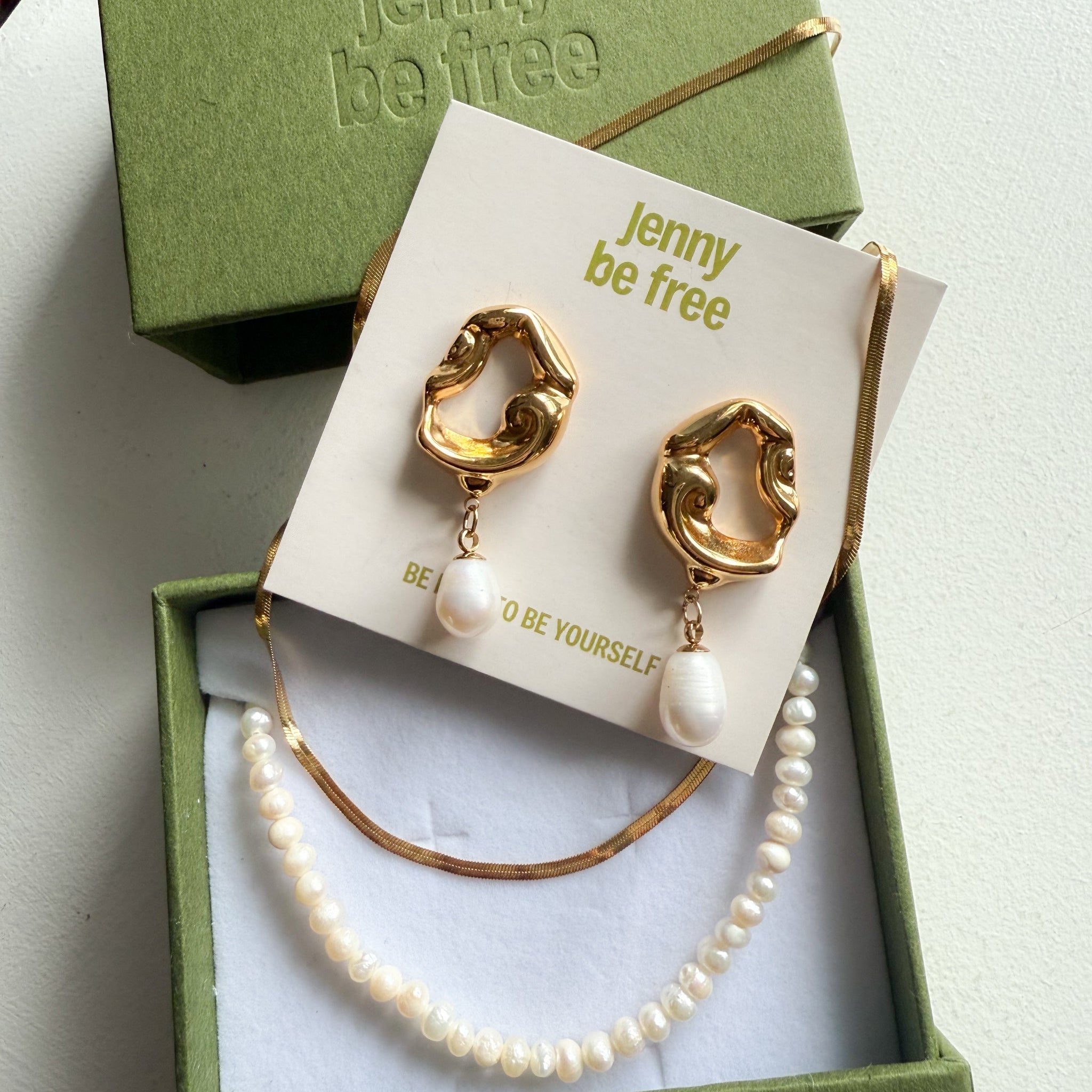 Swirl Pearl Set Jenny Be Free