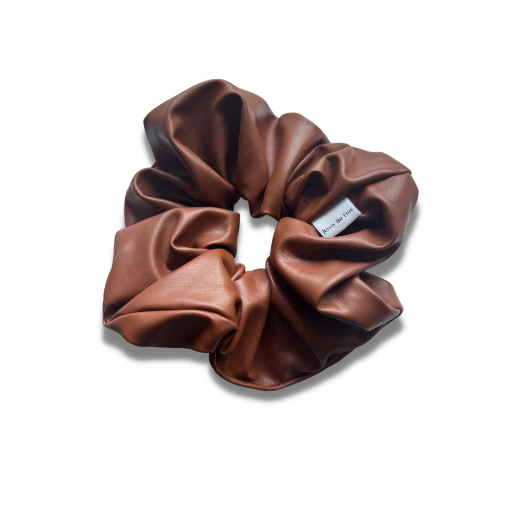 Faux caramel scrunchie