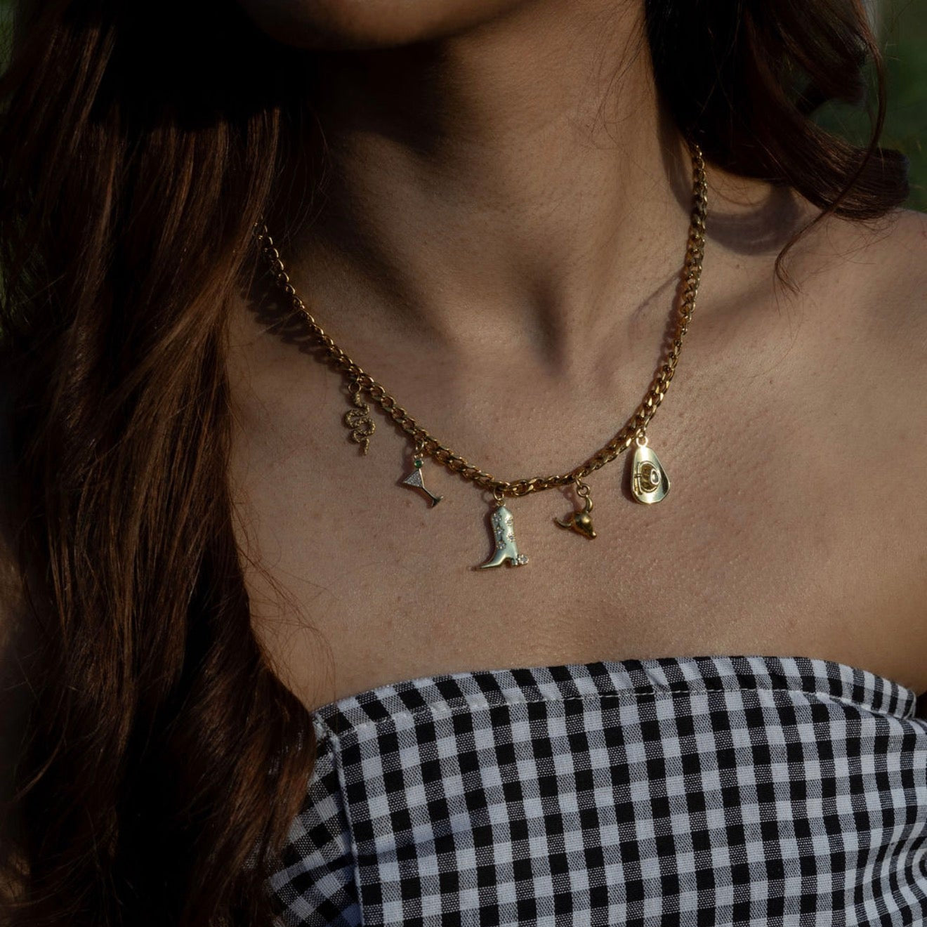 Necklace: Midnight Rodeo Charm Necklace