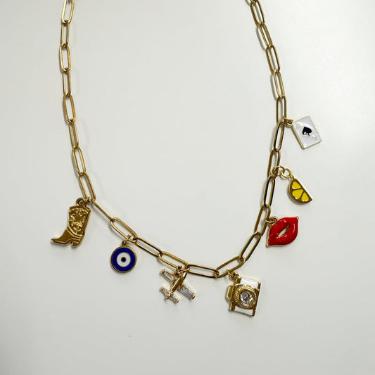 Necklace: Paper Clip Jenny Be Free