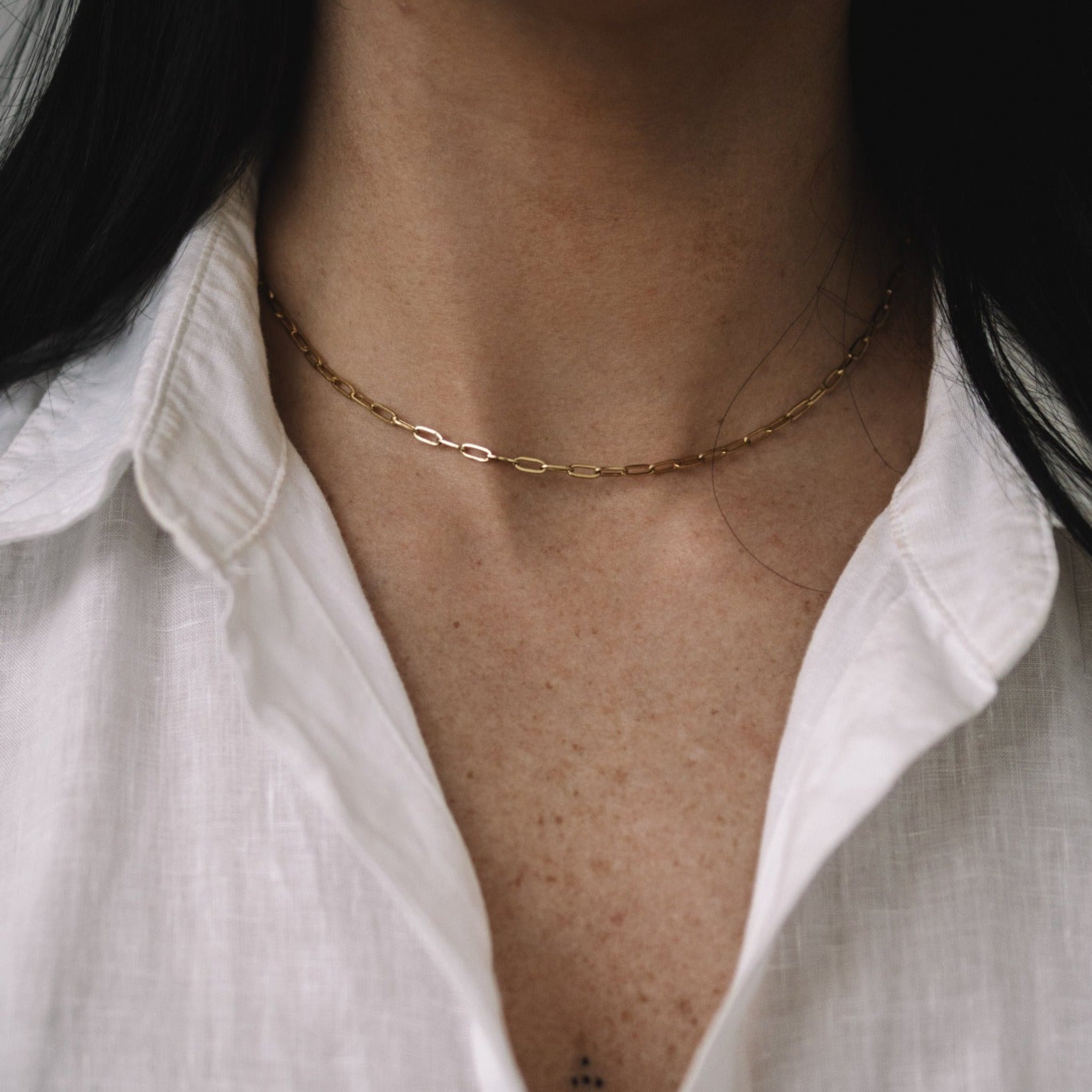 Necklace: Tory Jenny Be Free paperclip