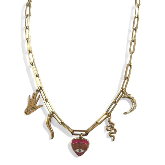 Necklace: Paper Clip Jenny Be Free