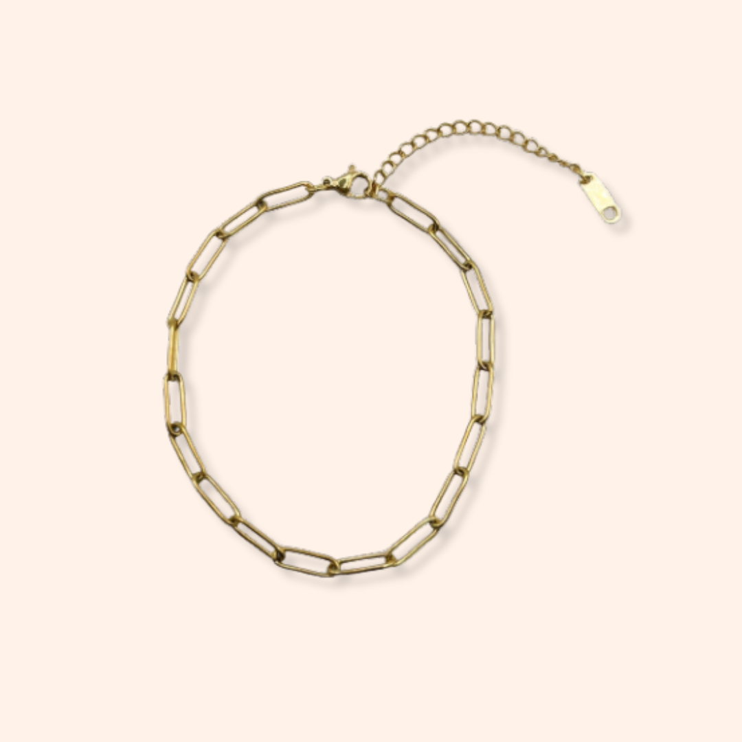 Anklet - Paperclip Jenny Be Free