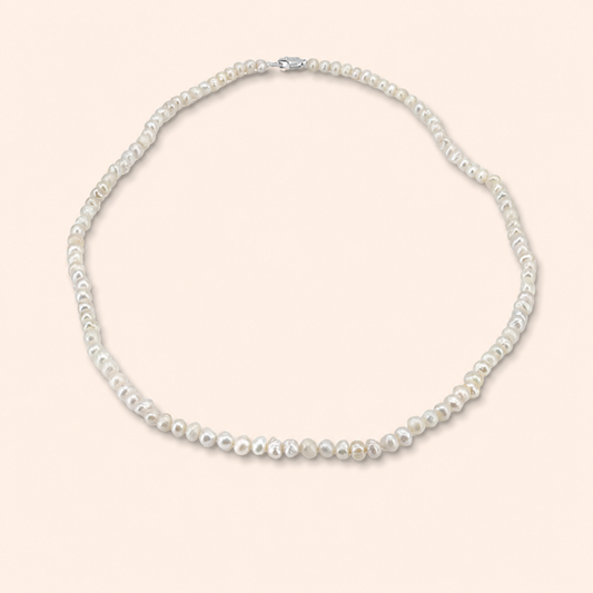 Miley freshwater pearl necklace with mixed 2mm, 3mm, 4mm and 8mm pearls