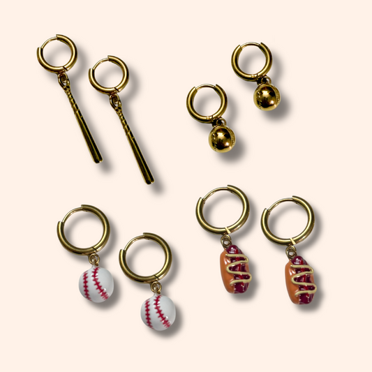 Collection of keychains with various charms on a light background