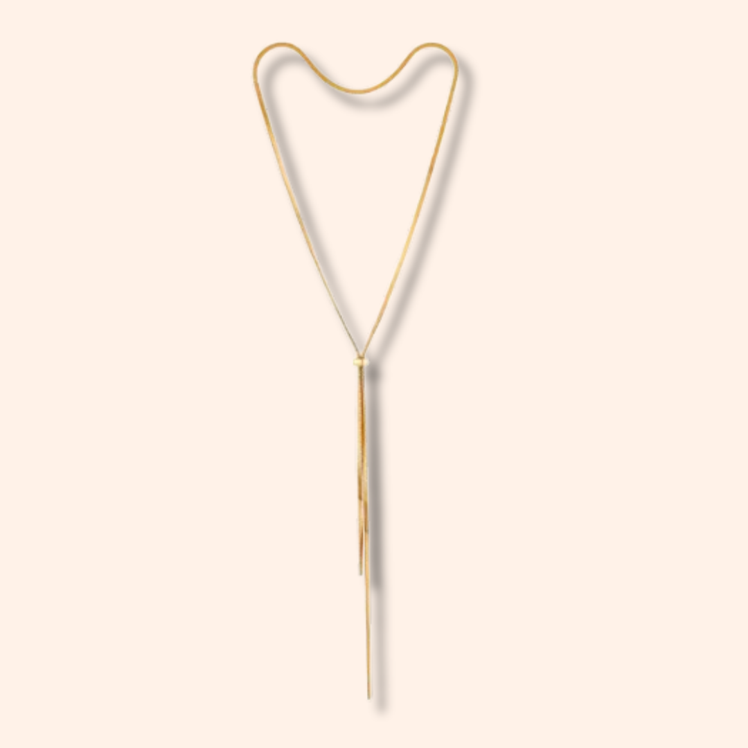 Necklace: Golden Bolo