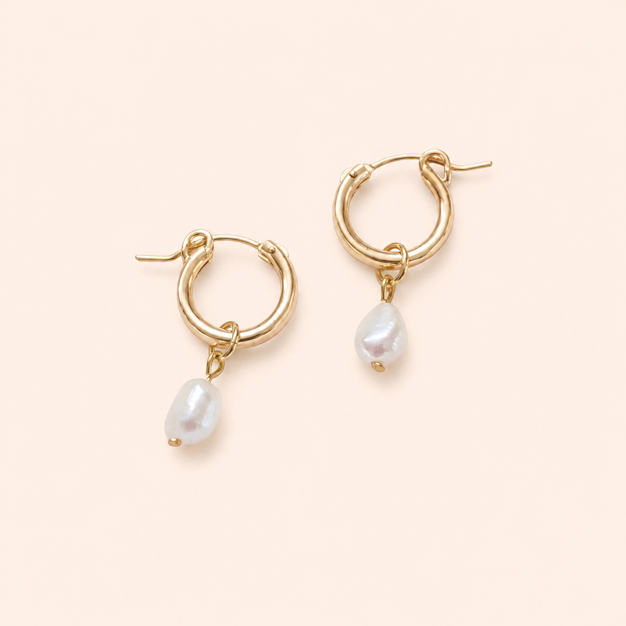 Hoops: Organic Pearls Jenny Be Free