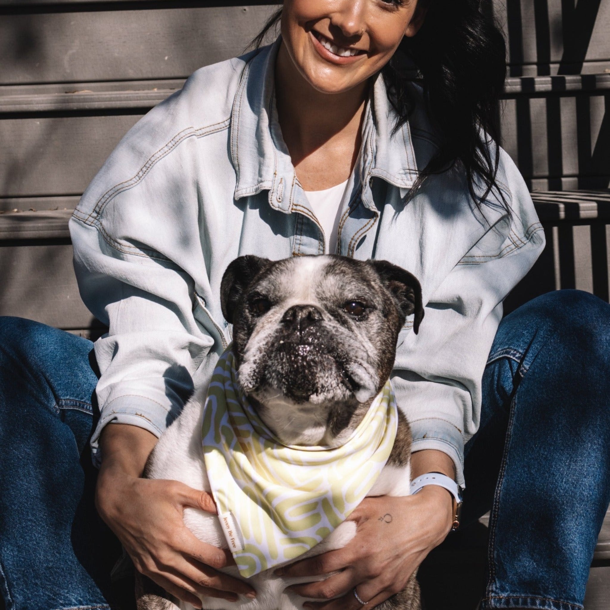 groovy sunshine bandana scrunchie