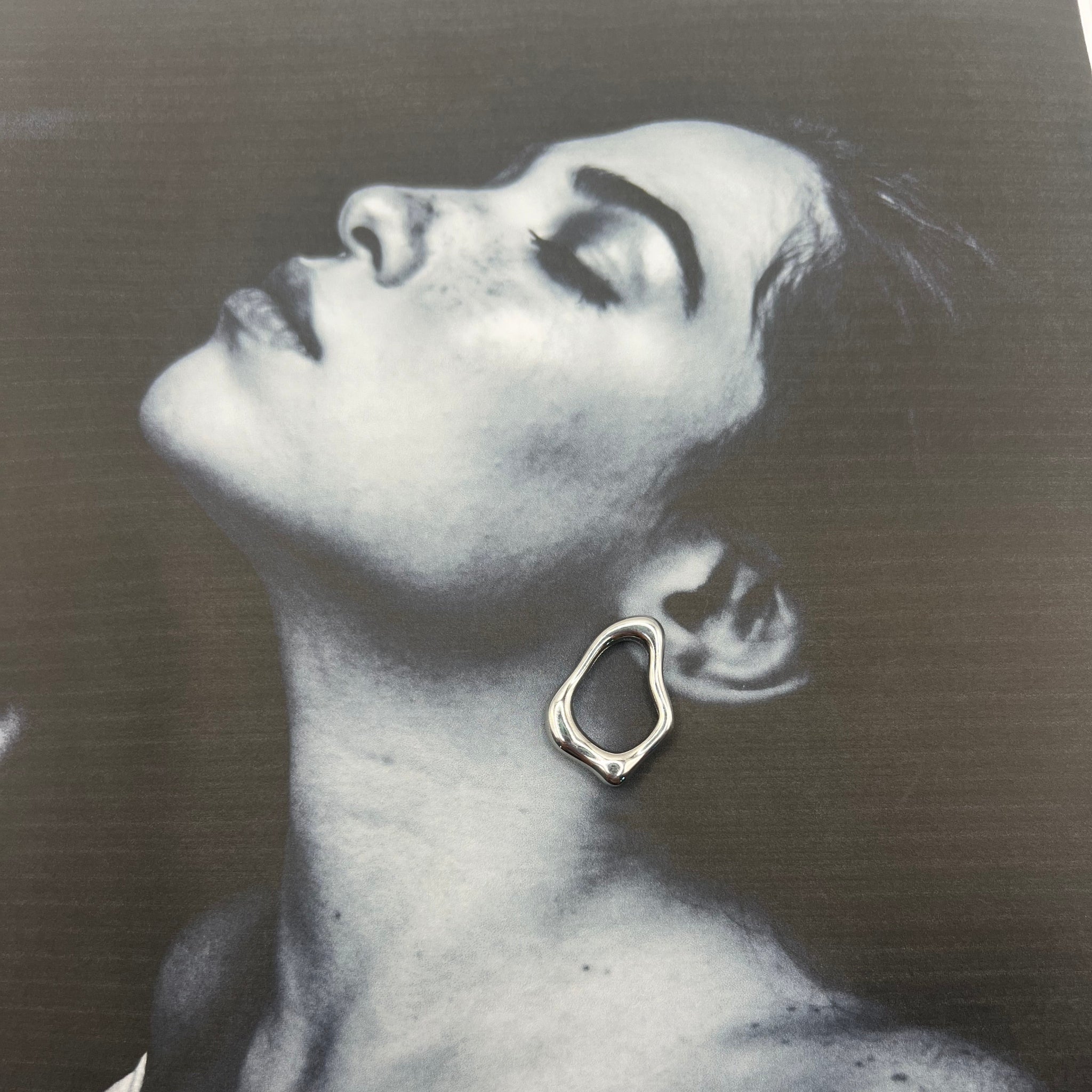 organic statement earring